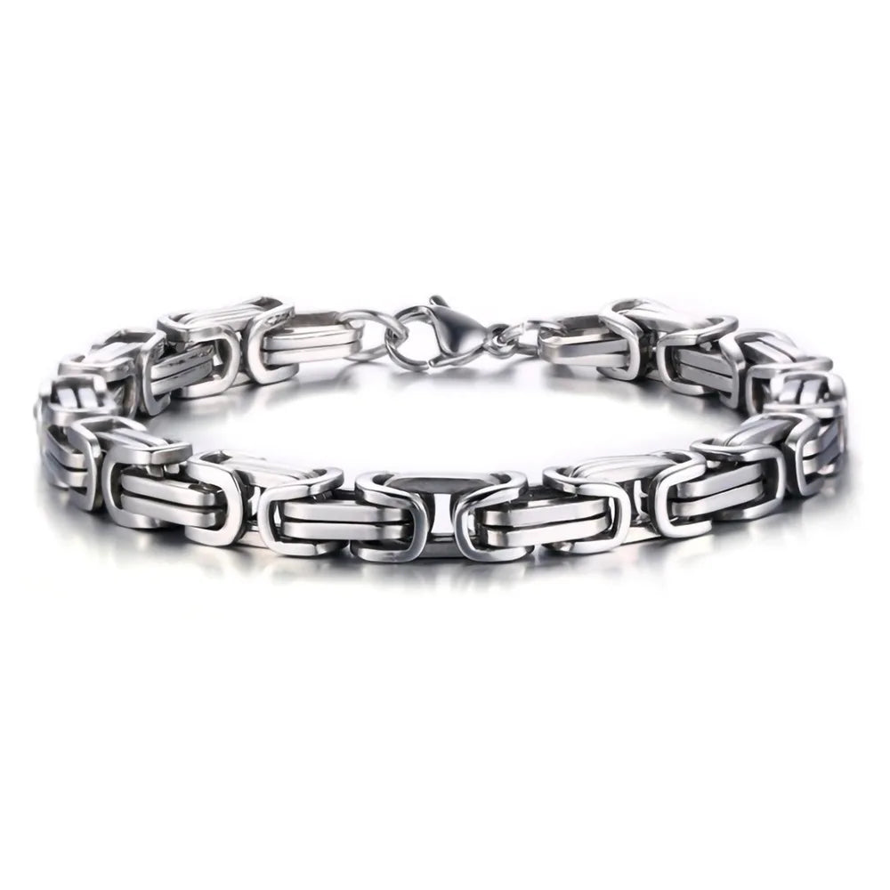 Stainless Steel Biker Bracelet