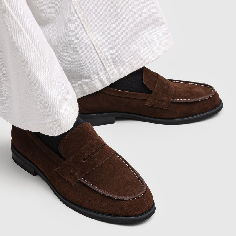 Flat Faux Suede Loafers