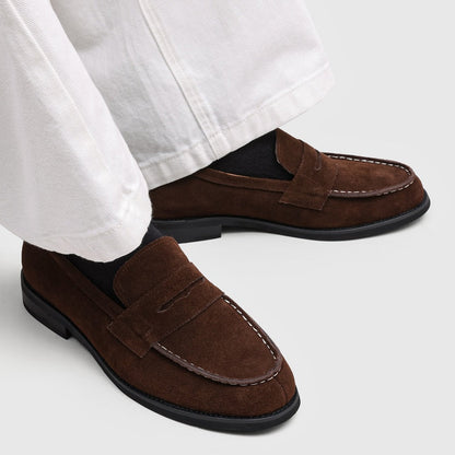 Flat Faux Suede Loafers