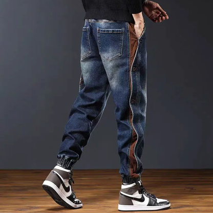 Cuffed Denim Pants
