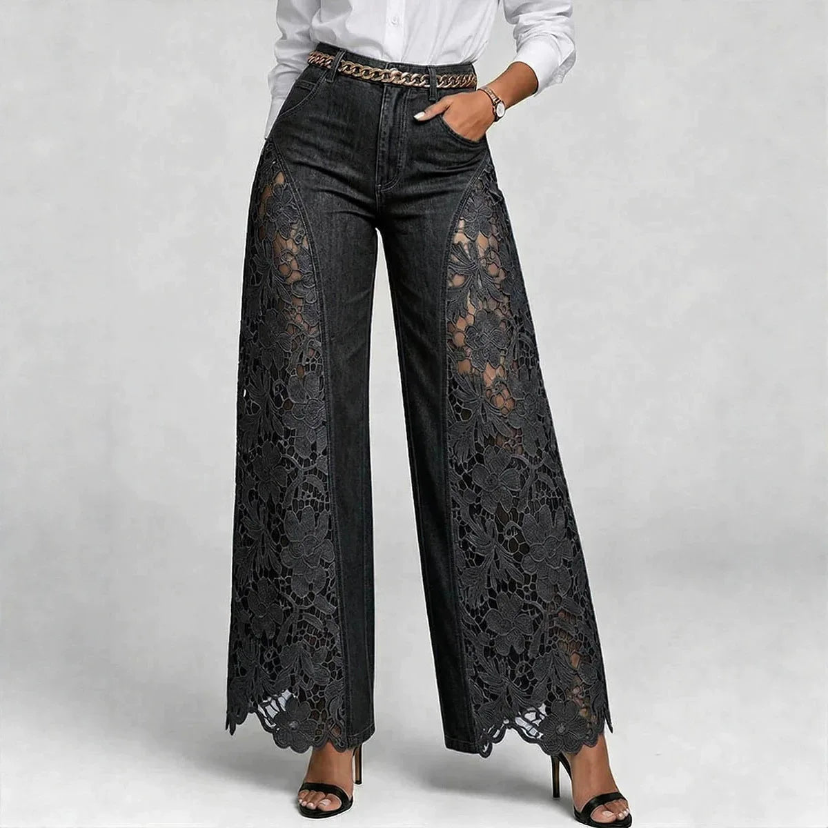 Retro Flared Denim Jeans