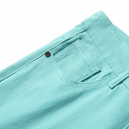 Elastic Colourful Straight Jeans