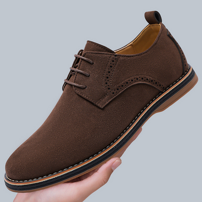 Suede Brogue Leather Shoes