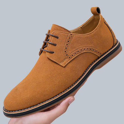 Suede Brogue Leather Shoes