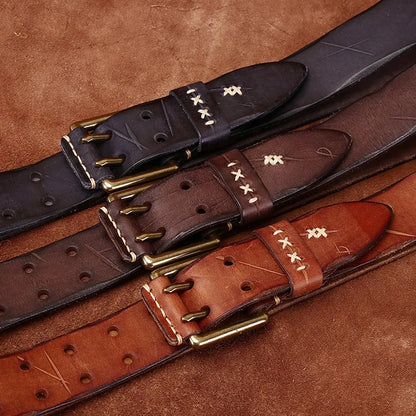 Genuine Leather Tactical Belt