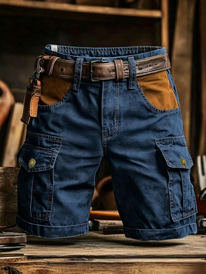 Flap Pocket Knee-Length Shorts