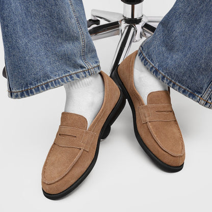 Flat Faux Suede Loafers