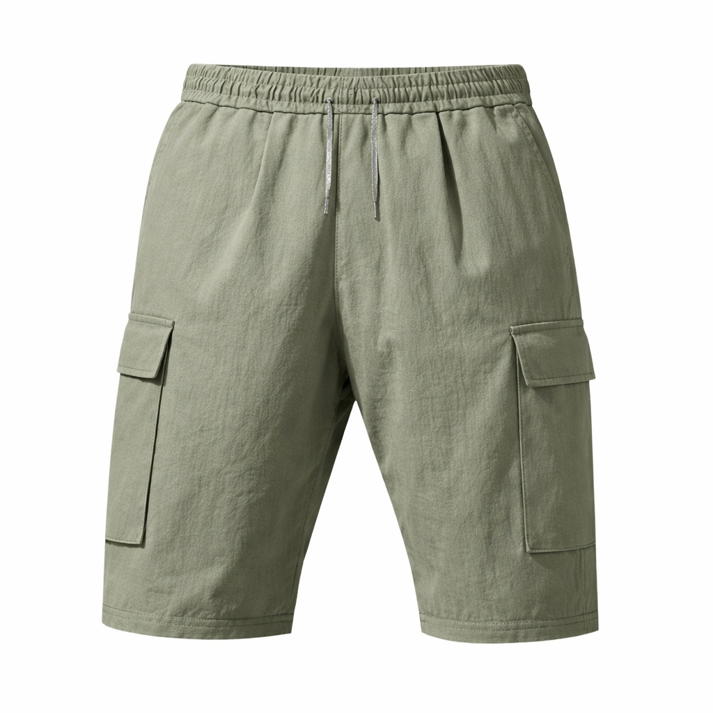 Linen Cargo Shorts