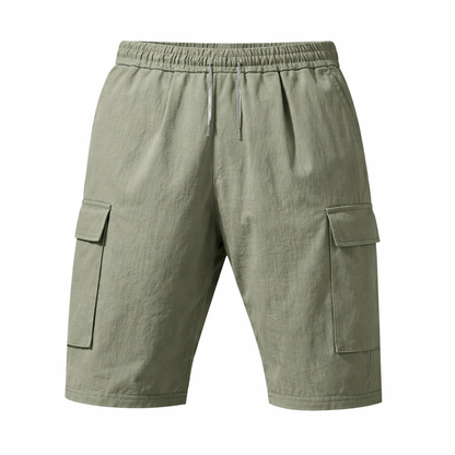 Linen Cargo Shorts