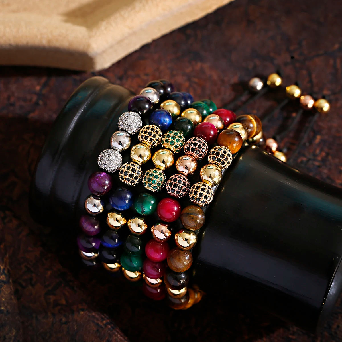 Zircon Ball Beaded Bracelet