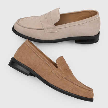 Flat Faux Suede Loafers