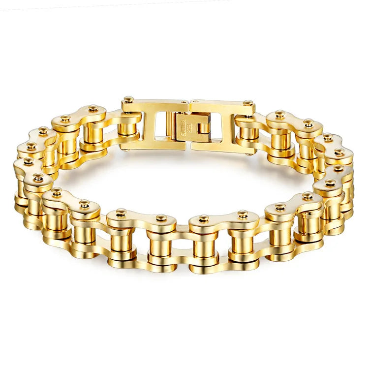 Steel Biker Chain Bracelet