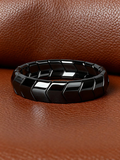 Hematite Arrow Bead Bracelet