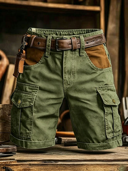 Flap Pocket Knee-Length Shorts