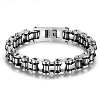 Steel Biker Chain Bracelet