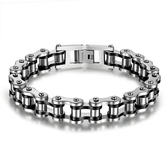 Steel Biker Chain Bracelet