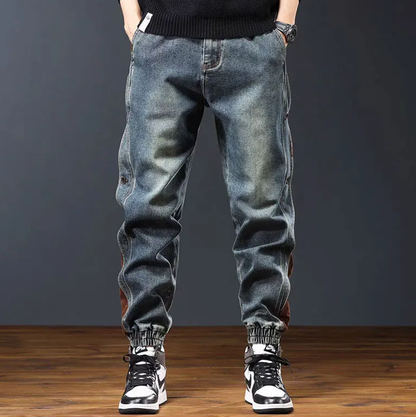 Cuffed Denim Pants