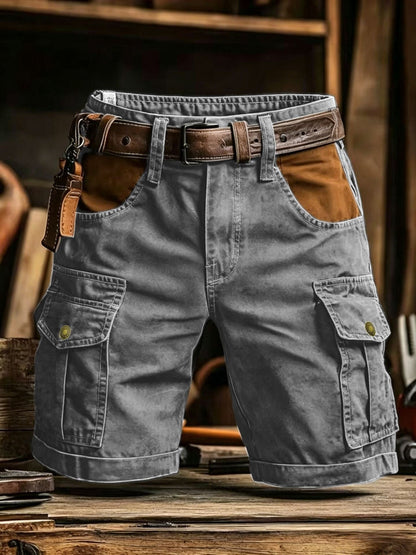 Flap Pocket Knee-Length Shorts