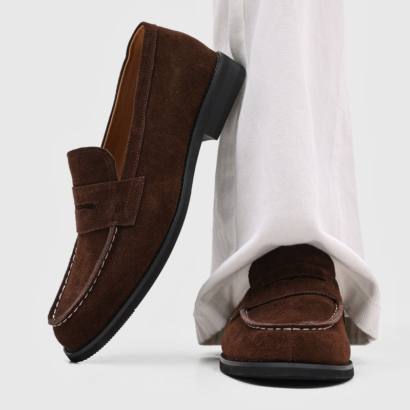 Flat Faux Suede Loafers