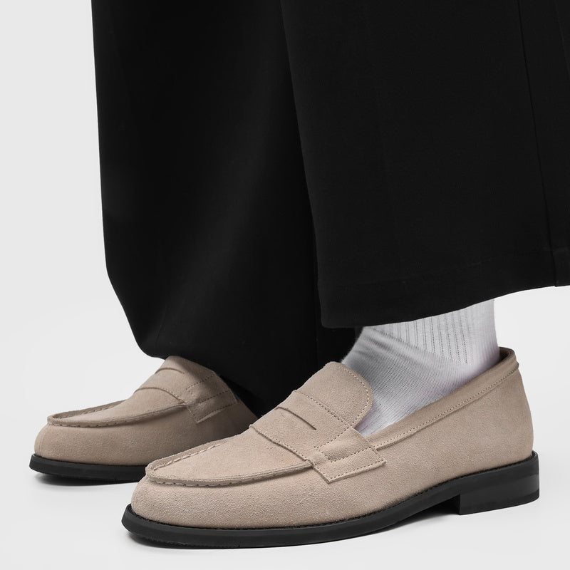 Flat Faux Suede Loafers