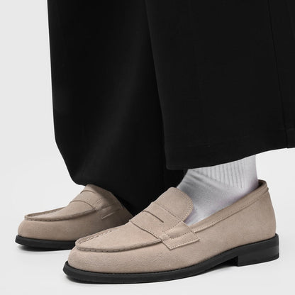 Flat Faux Suede Loafers