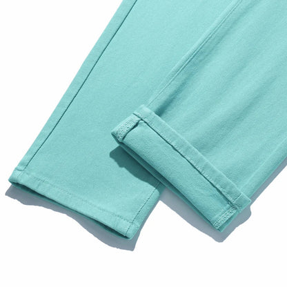 Elastic Colourful Straight Jeans