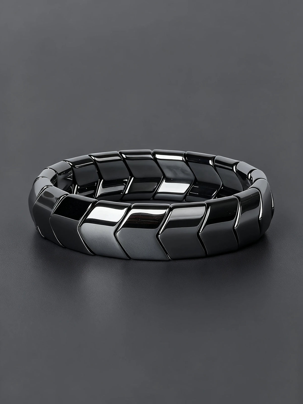 Hematite Arrow Bead Bracelet