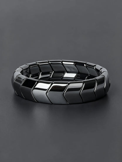 Hematite Arrow Bead Bracelet