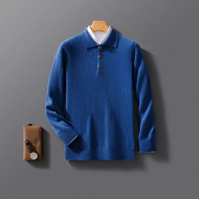 Men's Wool Lapel Cardigan