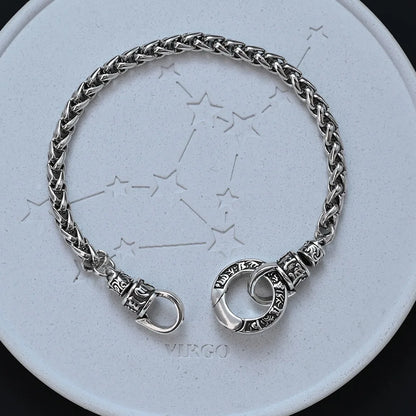 Silver Geometric Cuff Bracelet