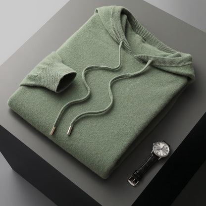 Merino Wool Hooded Sweatshirt