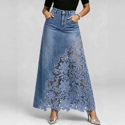 Waist Lace Splicing Streetwear