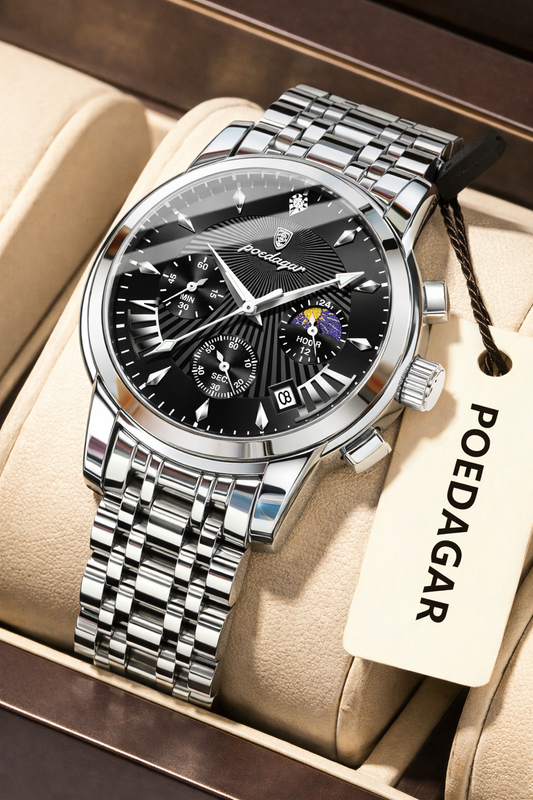Tactical Stainless Steel Wristwatch
