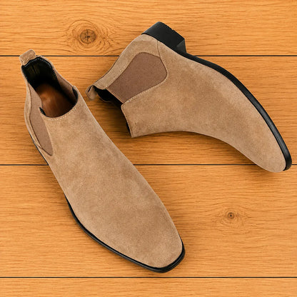 Double Elastic Chelsea Boots