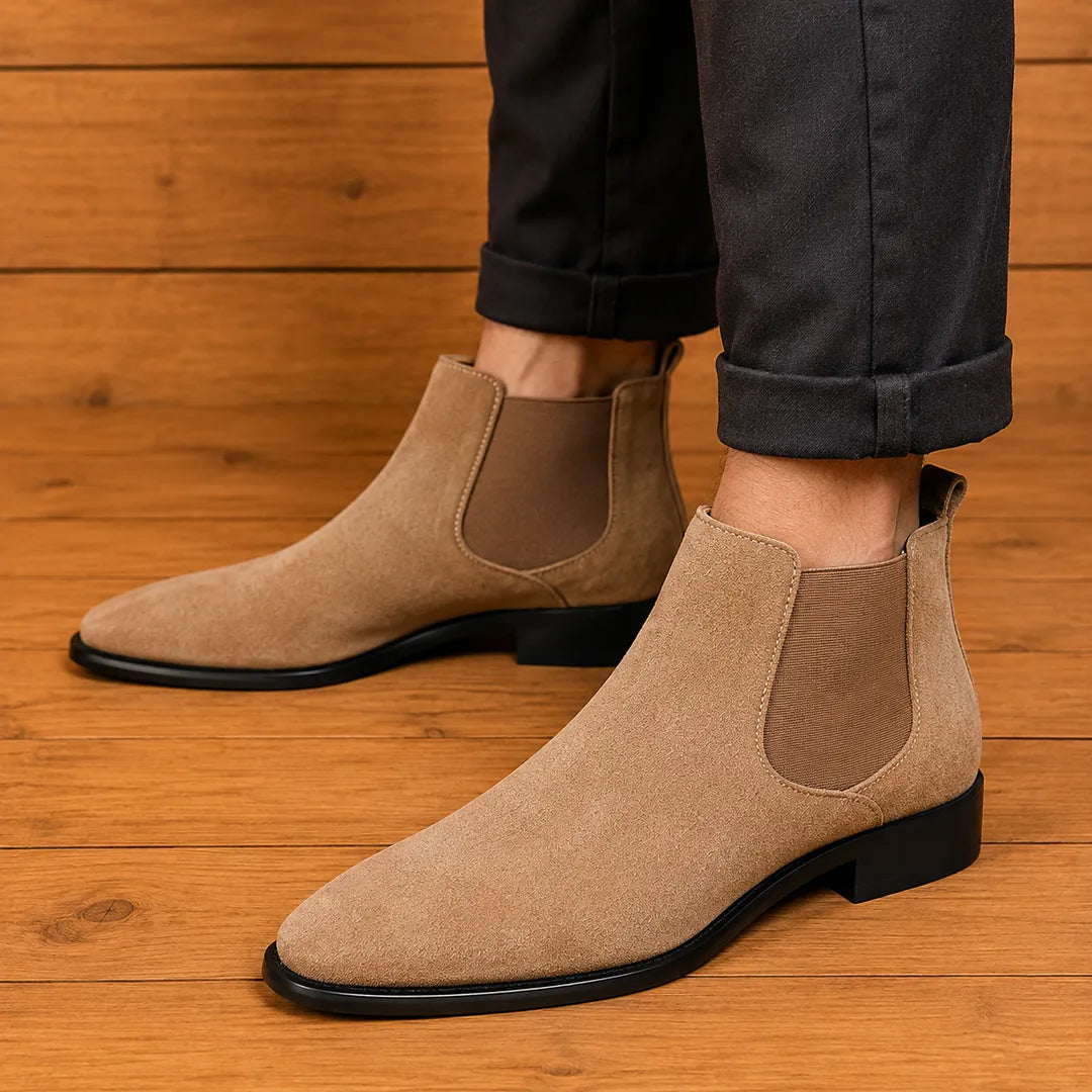 Double Elastic Chelsea Boots