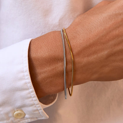 Chain Square Pendant Bracelet