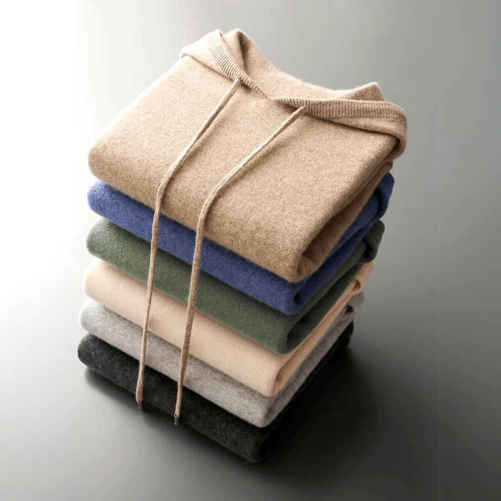 Merino Wool Hooded Sweatshirt