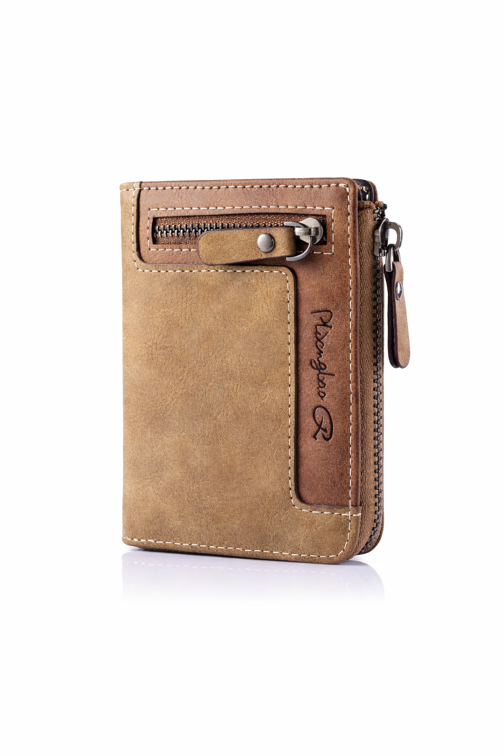 Retro Zipper Short Wallet