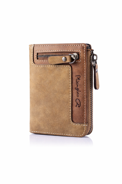 Retro Zipper Short Wallet