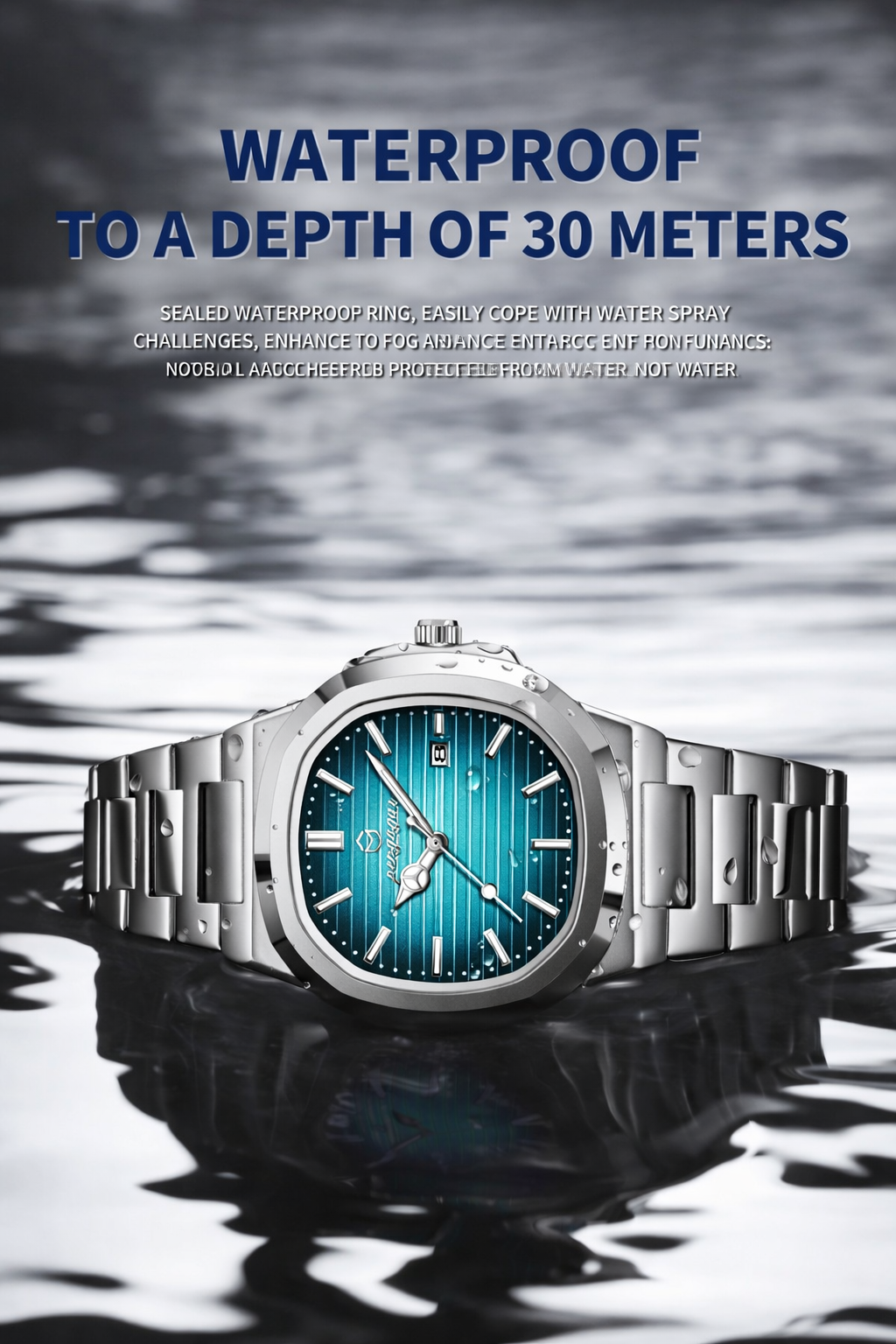Luxury Square Luminous Watch