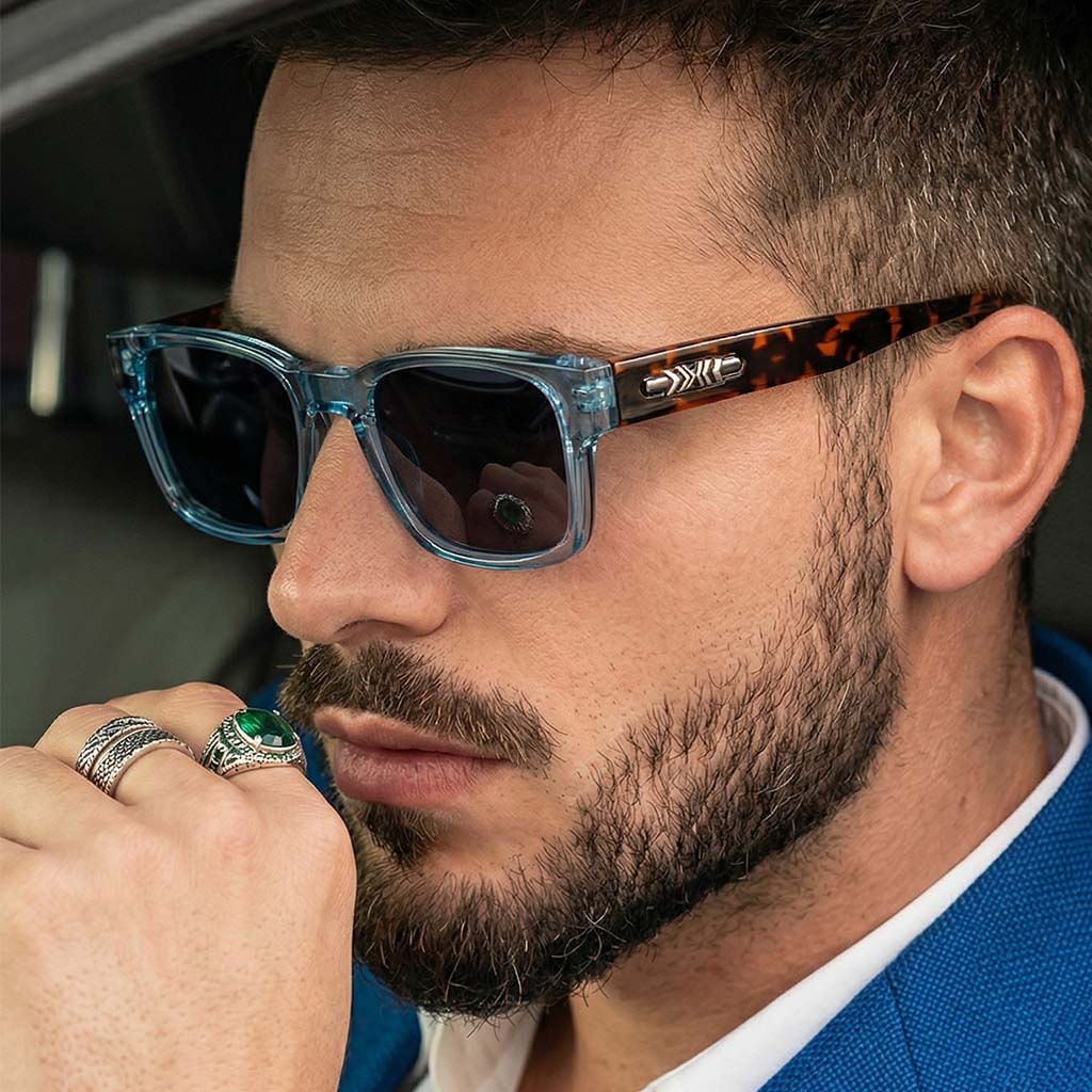 Retro Punk Square Sunglasses