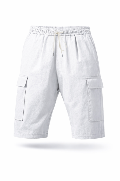 Linen Cargo Shorts