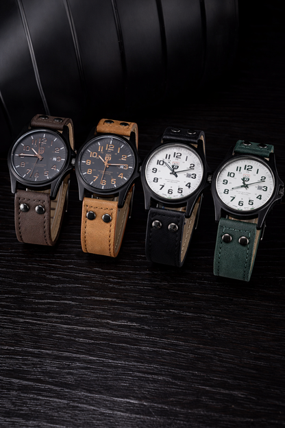 Leather Strap Casual Watch