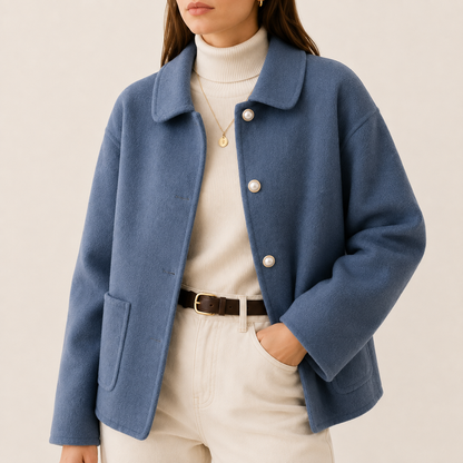 Doll Collar Woolen Coat