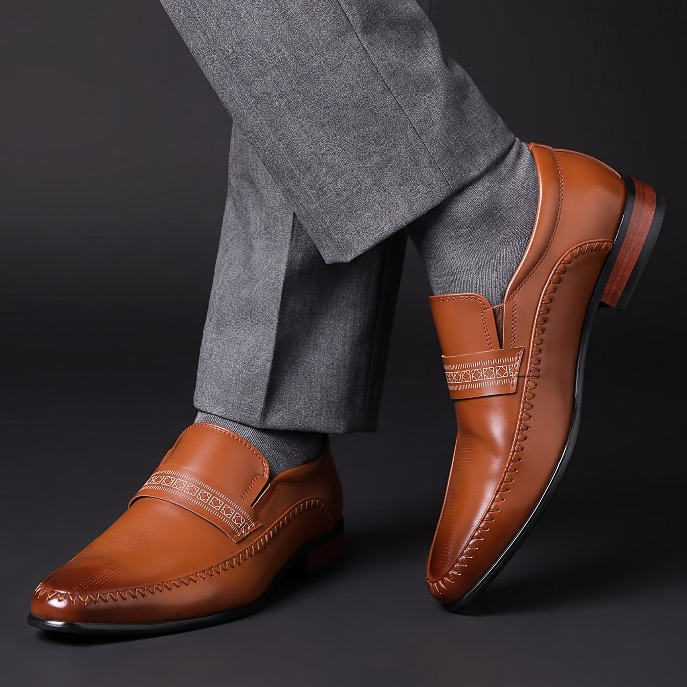 Pointed Toe Leather Shoes