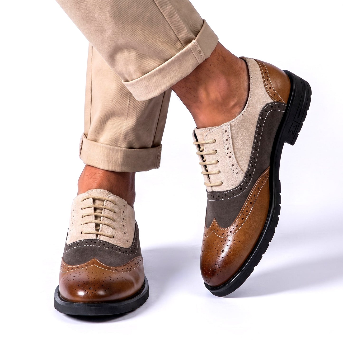 Men's Two-Tone Brogue