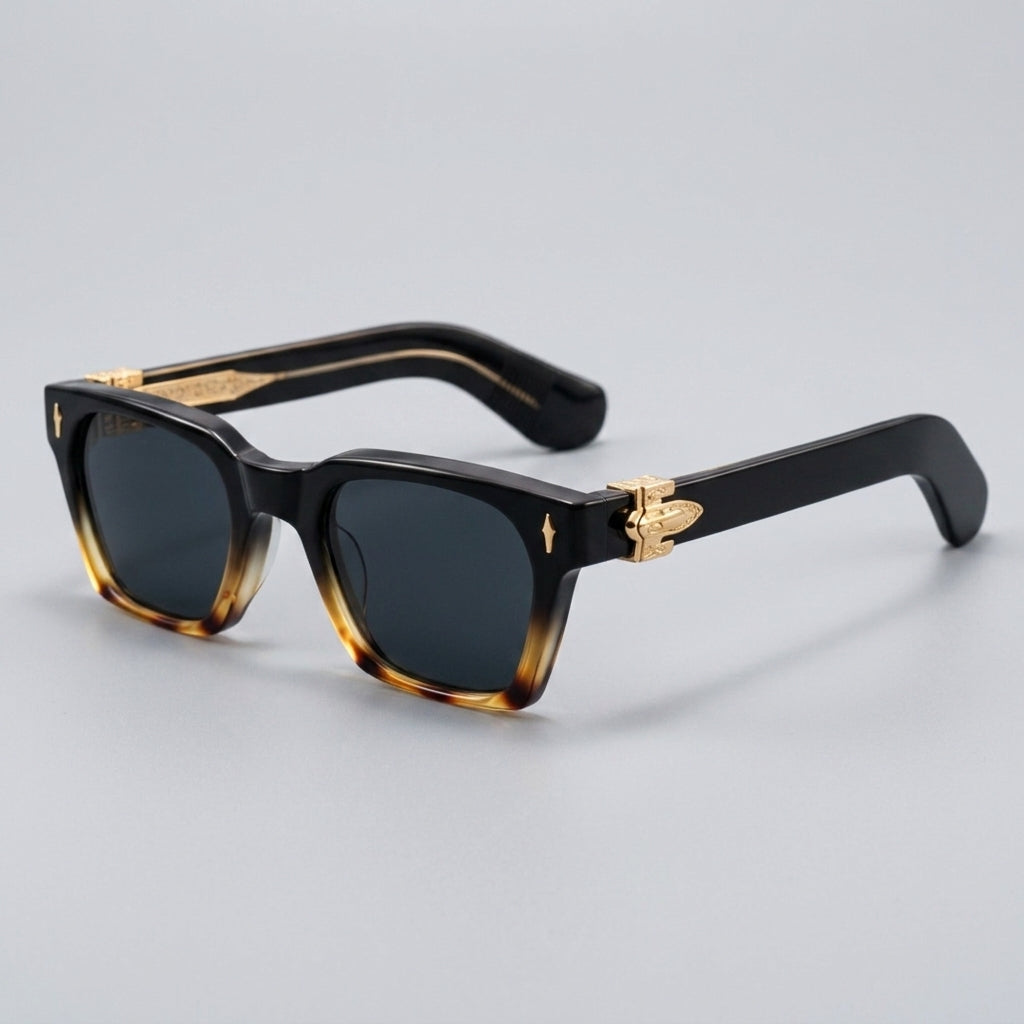 Vintage Gold Carved Eyewear