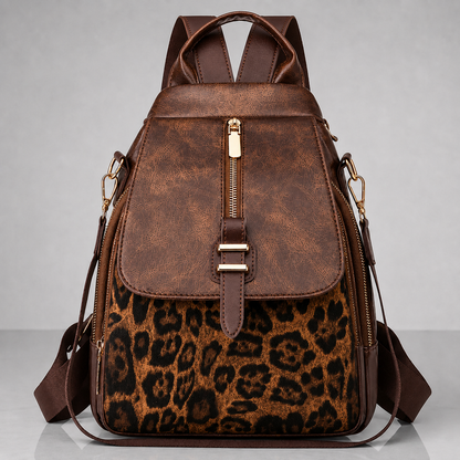 Women's Trendy Leopard Backpack