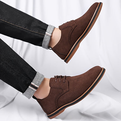 Suede Brogue Leather Shoes