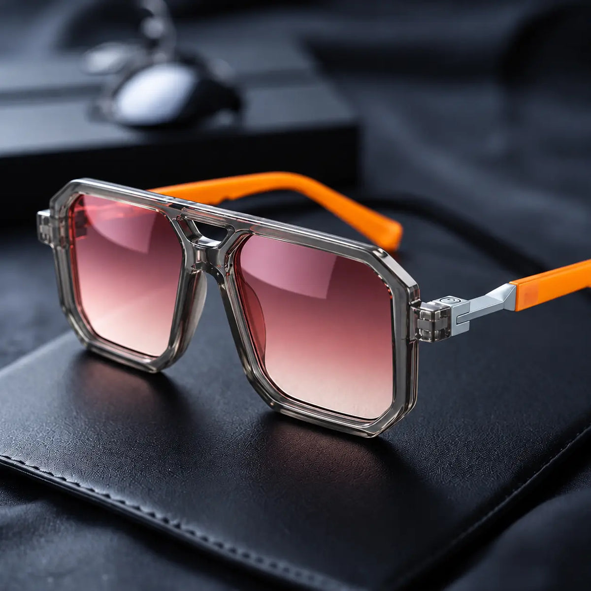 Vintage Square Pilot Sunglasses